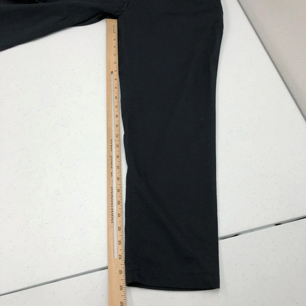 Birddogs Pants Mens 32x28 Black Chino Stretch Lined Flat Front Casual Golf Day